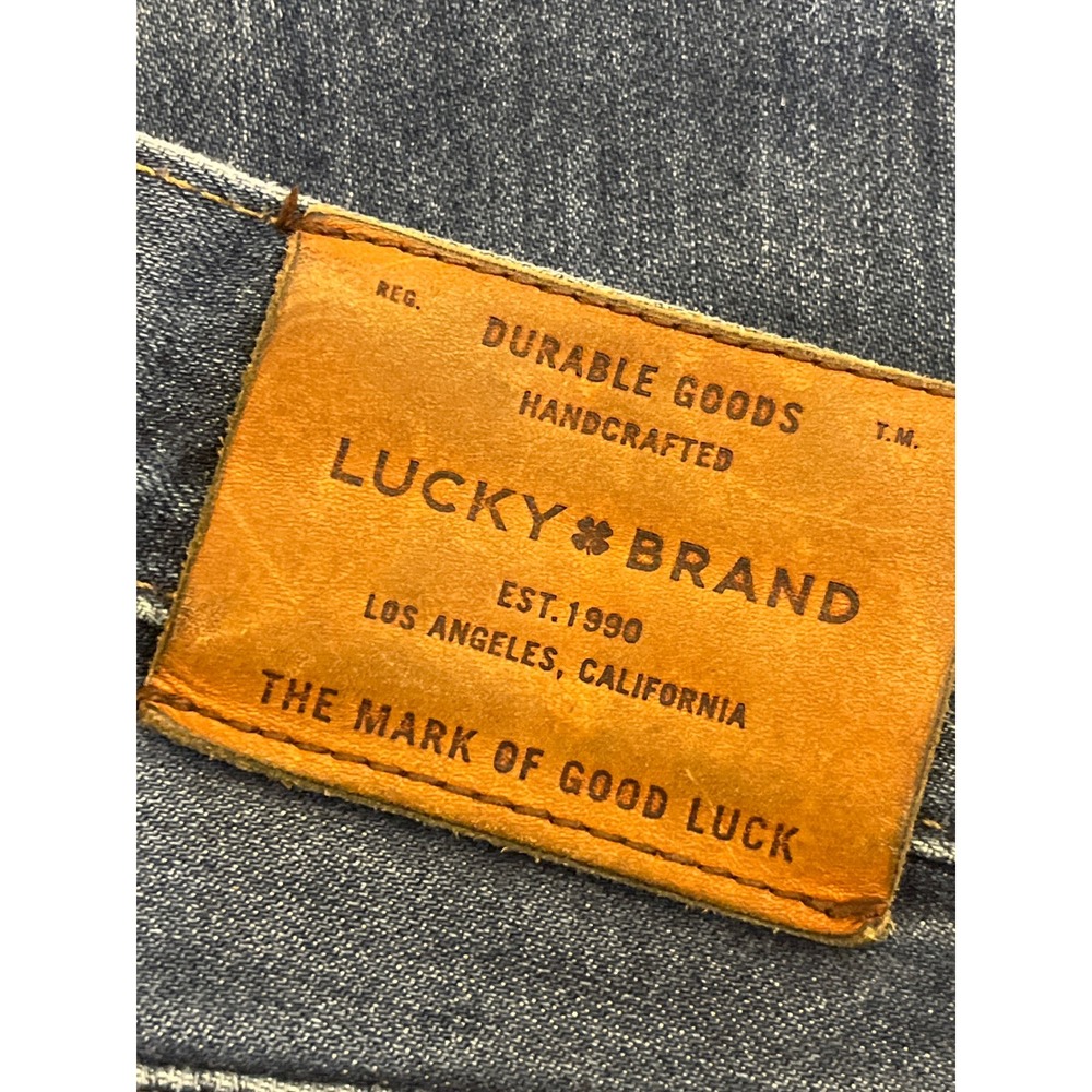 Lucky Brand 110 Skinny Mens Jeans Medium Wash Blue Denim 100% Cotton 33 X 28